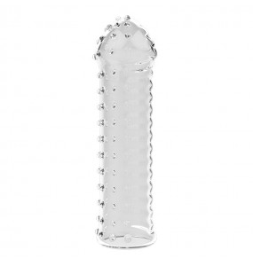 HK LETEN Male Crystal Penis Sleeve (Ribbed Dotted)
